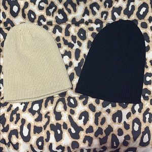 Two beanies